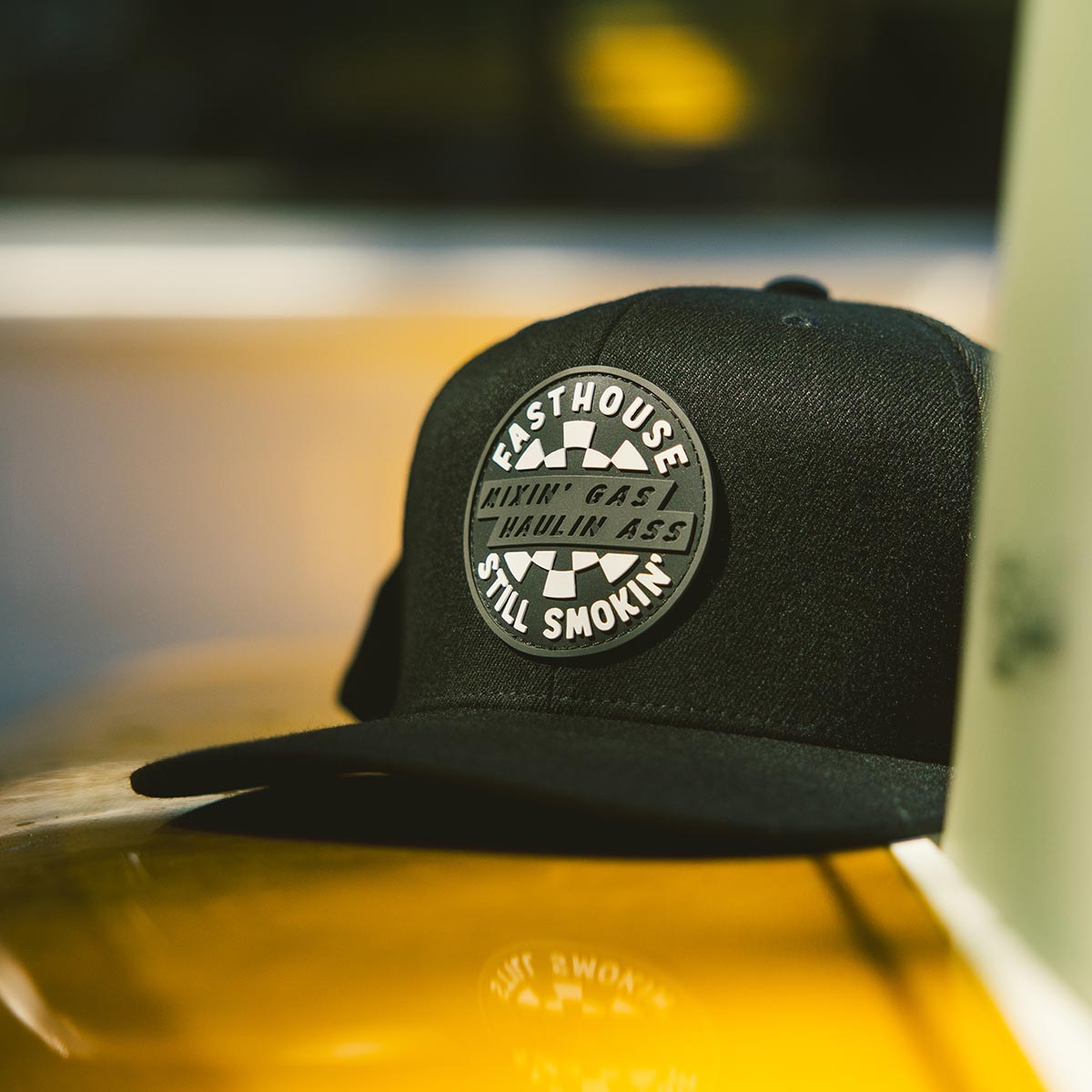 Fasthouse Oil Burner 110 Hat Oversized – Black