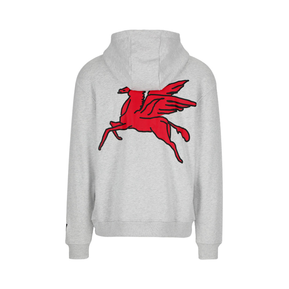 Black Label Biker Hoodie Pegasus | Grey — vista 3