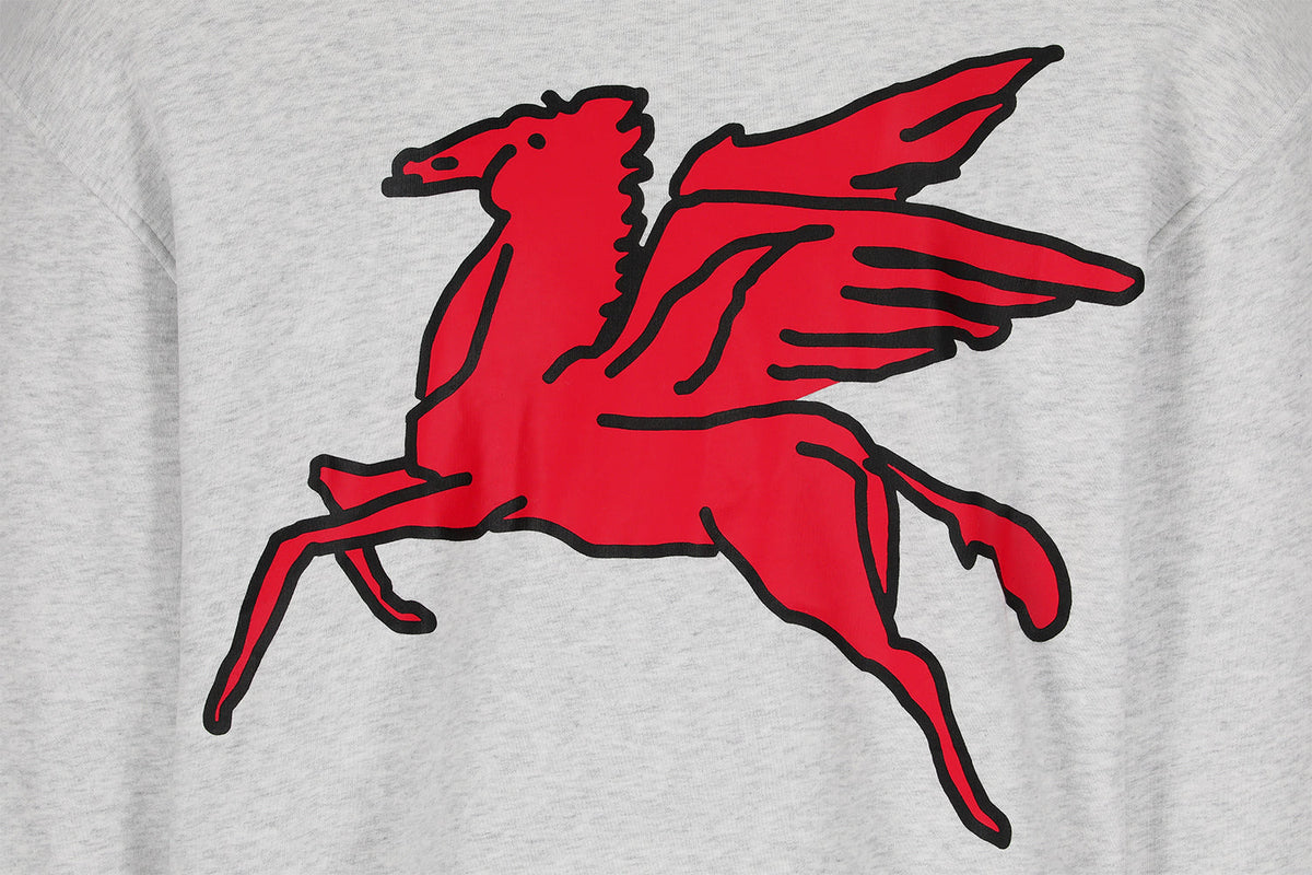 Black Label Biker Hoodie Pegasus | Grey — vista 2