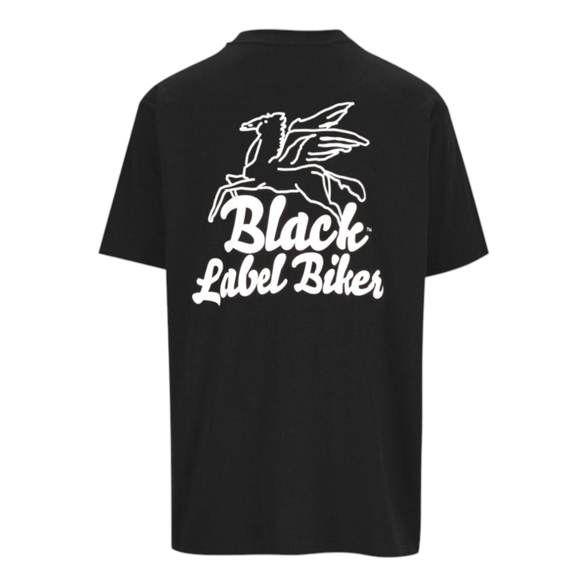 Black Label Biker Pegasus T-Shirt – Black — vista 1
