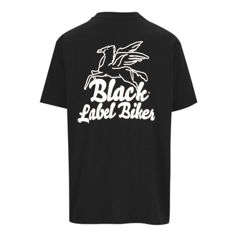 Black Label Biker Pegasus T-Shirt – Black — vista 1
