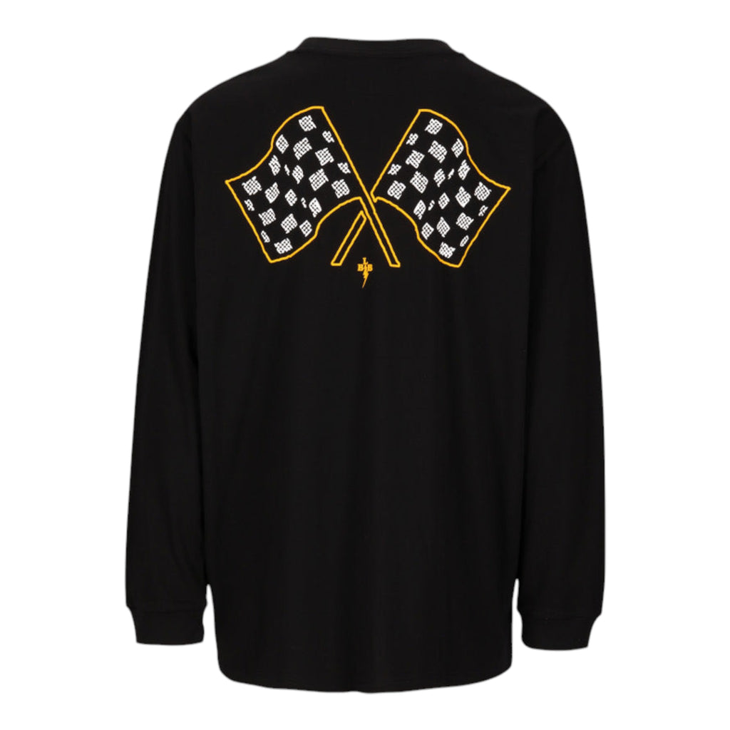 Black Label Biker Petrolheads Club Long Sleeve Tee – Black