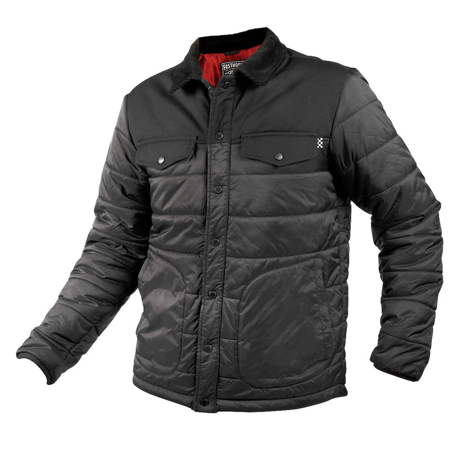 Prospector Puffer Jacket - Black | Fasthouse — vista 1