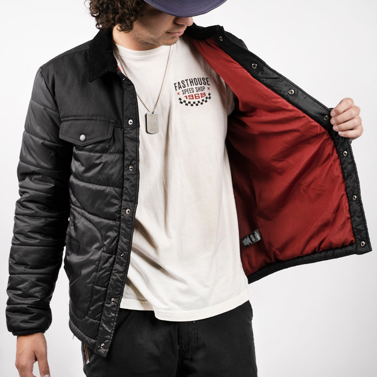 Prospector Puffer Jacket - Black | Fasthouse