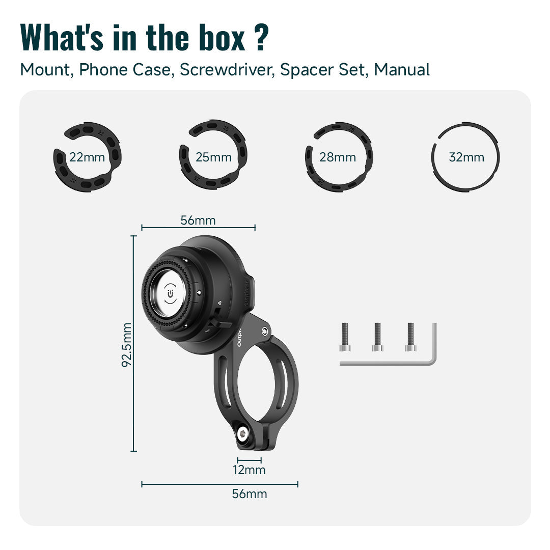 QM01 Handlebar Mount – Soporte Magnético para Manillar de Outplorer — vista 4