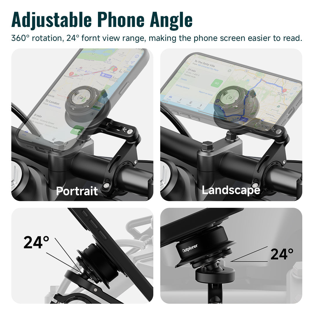 Outplorer QM03 - Handlebar Clamp Mount — vista 3