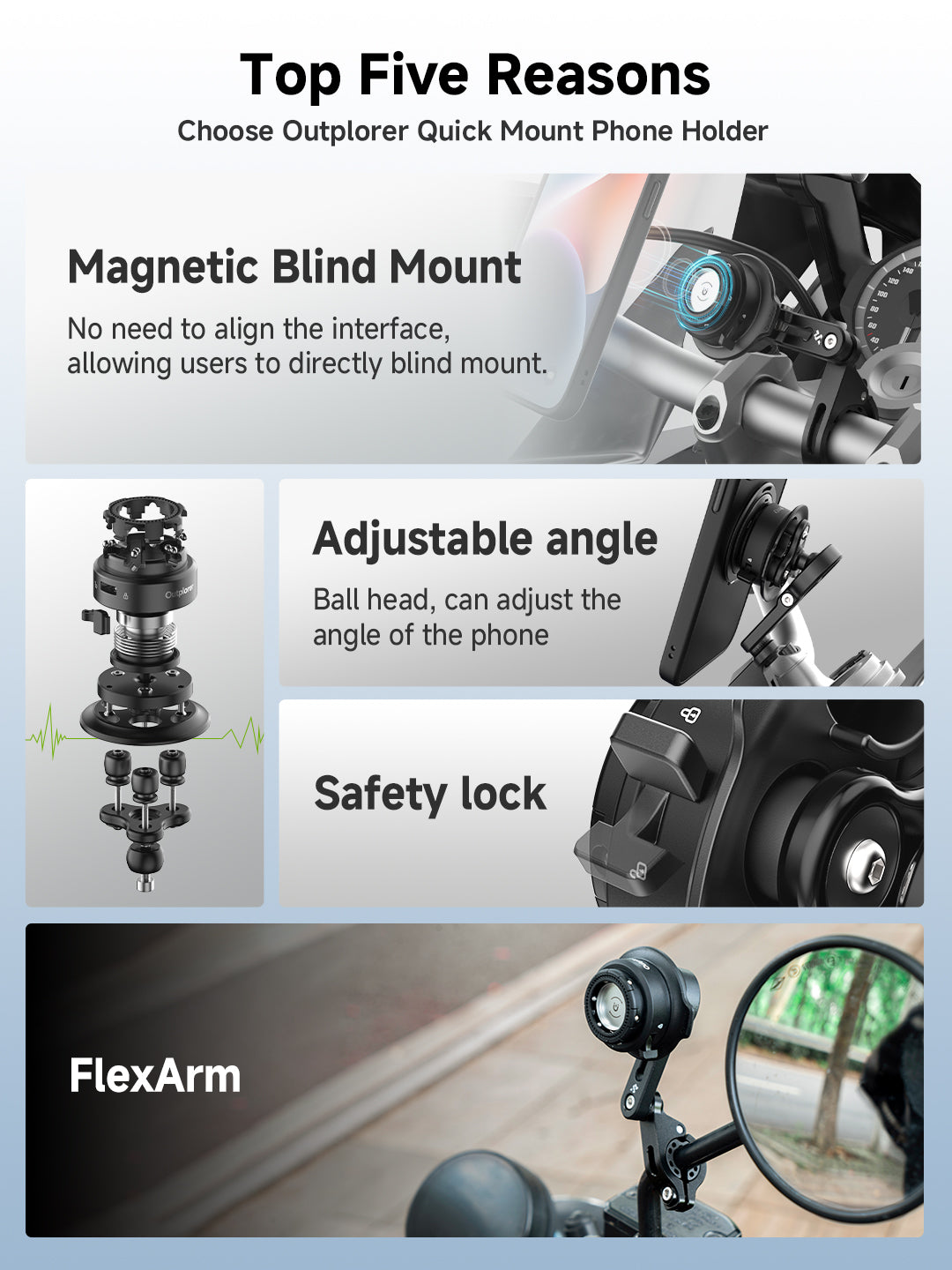 Outplorer  QM04 - Mirror Mount