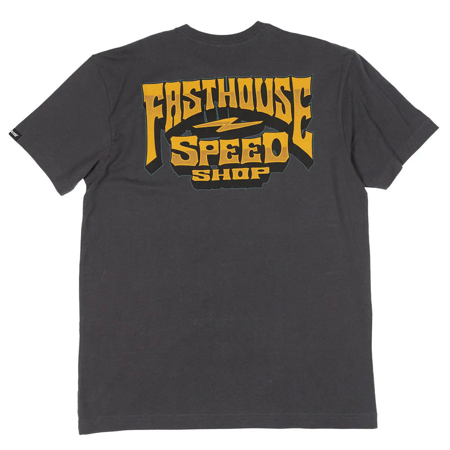 Fasthouse Record Tee Graphite Black — vista 1