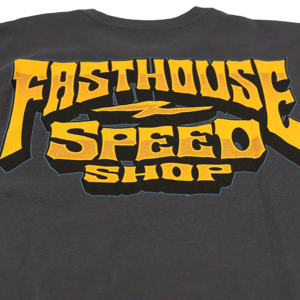 Fasthouse Record Tee Graphite Black