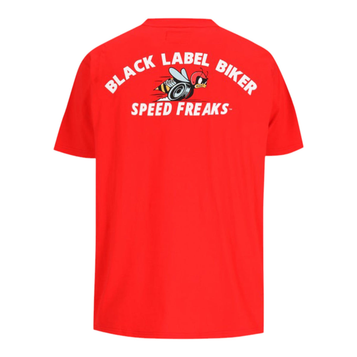 Black Label Biker Speed Freaks T-Shirt – Red — vista 1