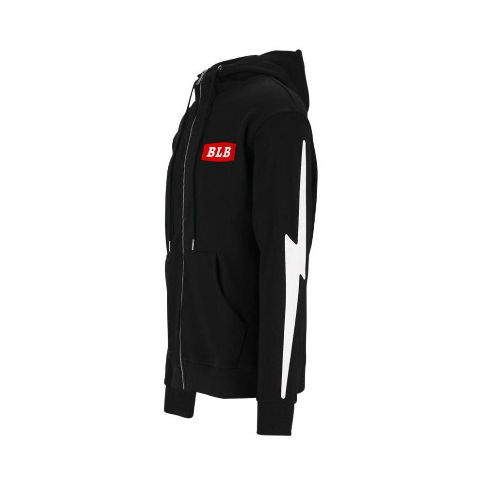 Black Label Biker Hoodie Thunder | Black — vista 3