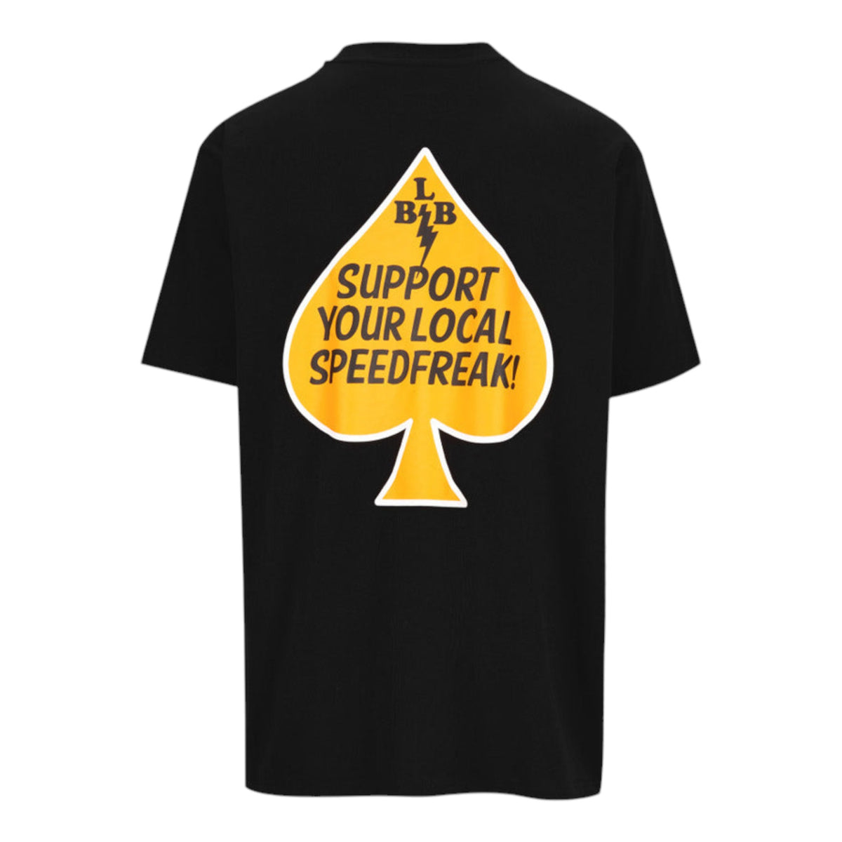 Black Label Biker Pine Yellow T-Shirt – Black — vista 1