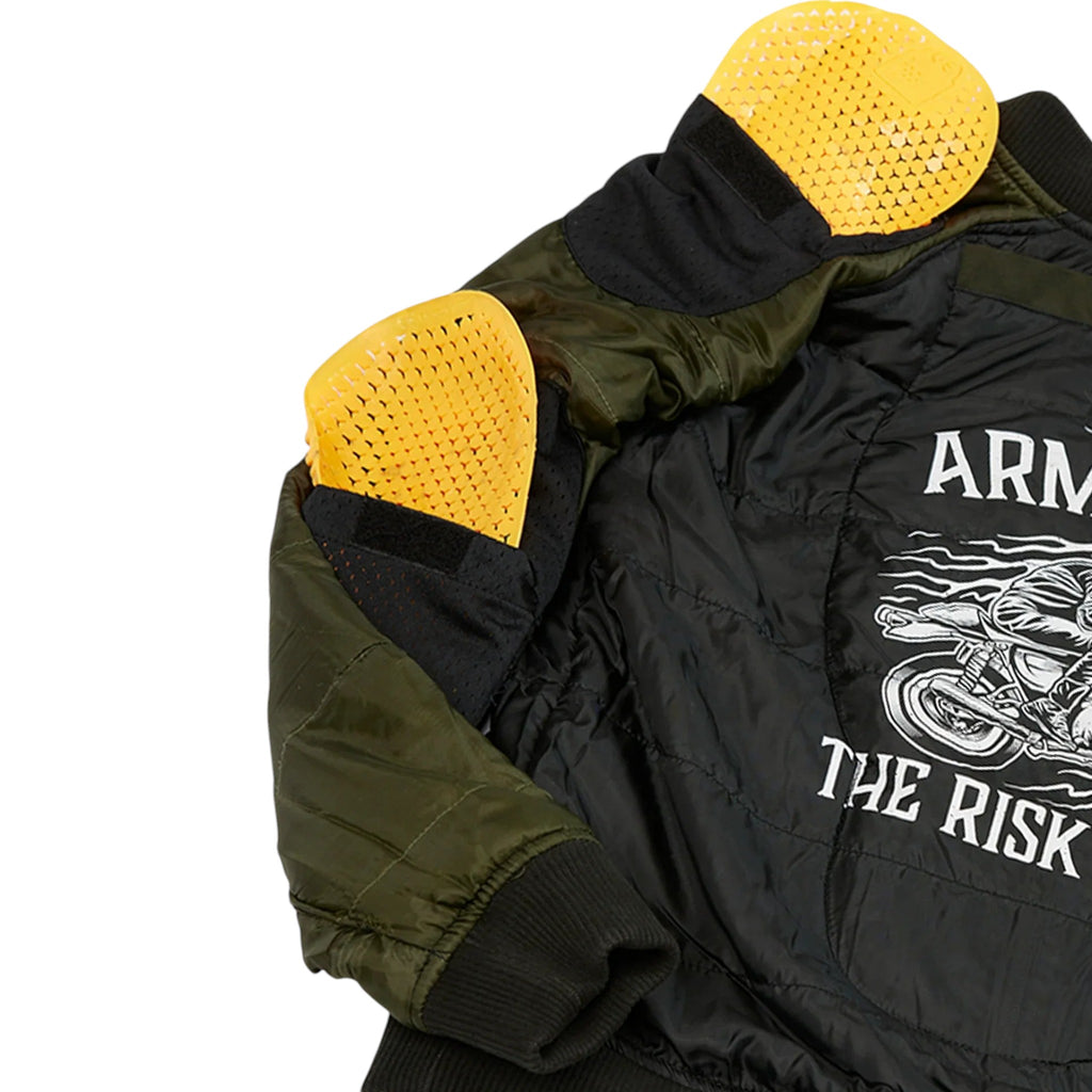 SA1NT Armoured Bomber Jacket - Olive