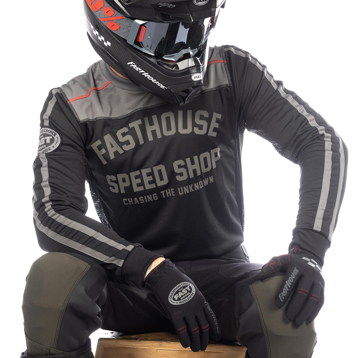Fasthouse Sanguaro Petrol LS Jersey – Black