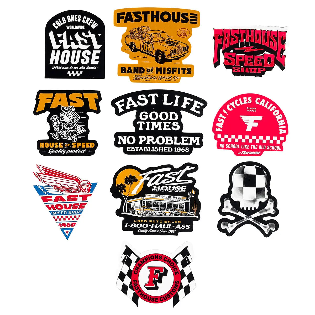 Fasthouse Spring 26 Decals 10 Pack
