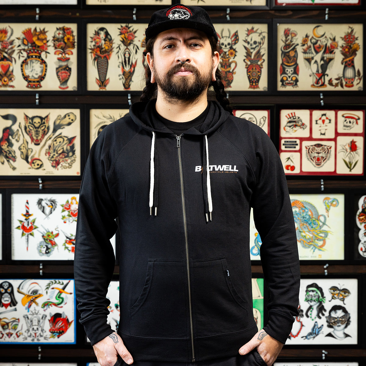 Biltwell Bolts Zip Hoodie de BILTWELL INC. — vista 4