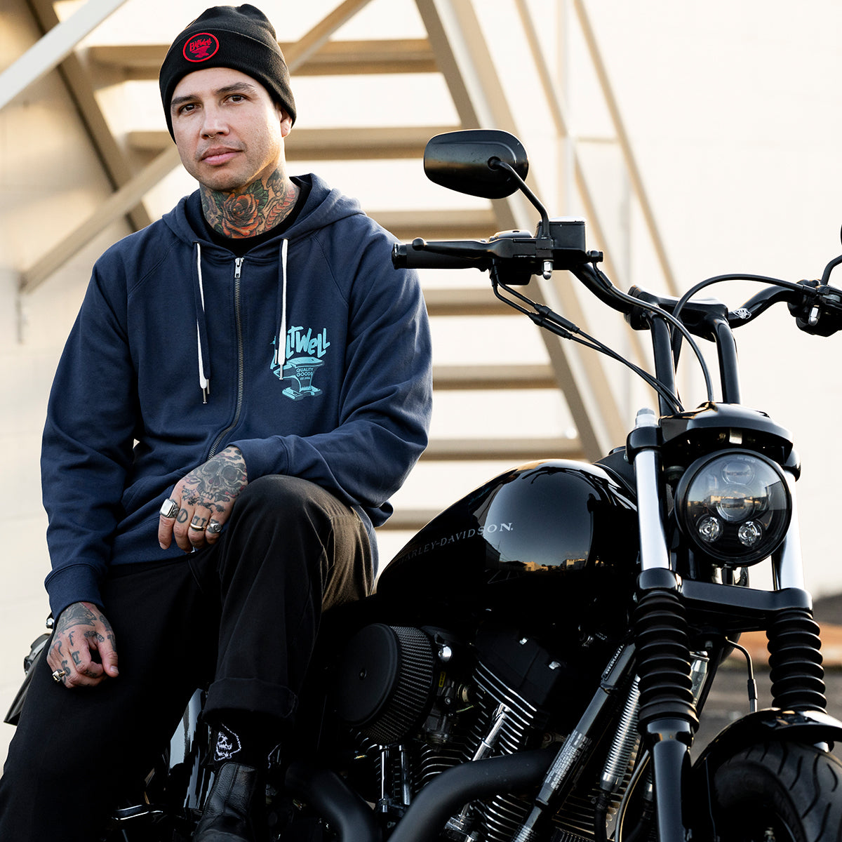 Biltwell Anvil Zip Hoodie de BILTWELL INC. — vista 2