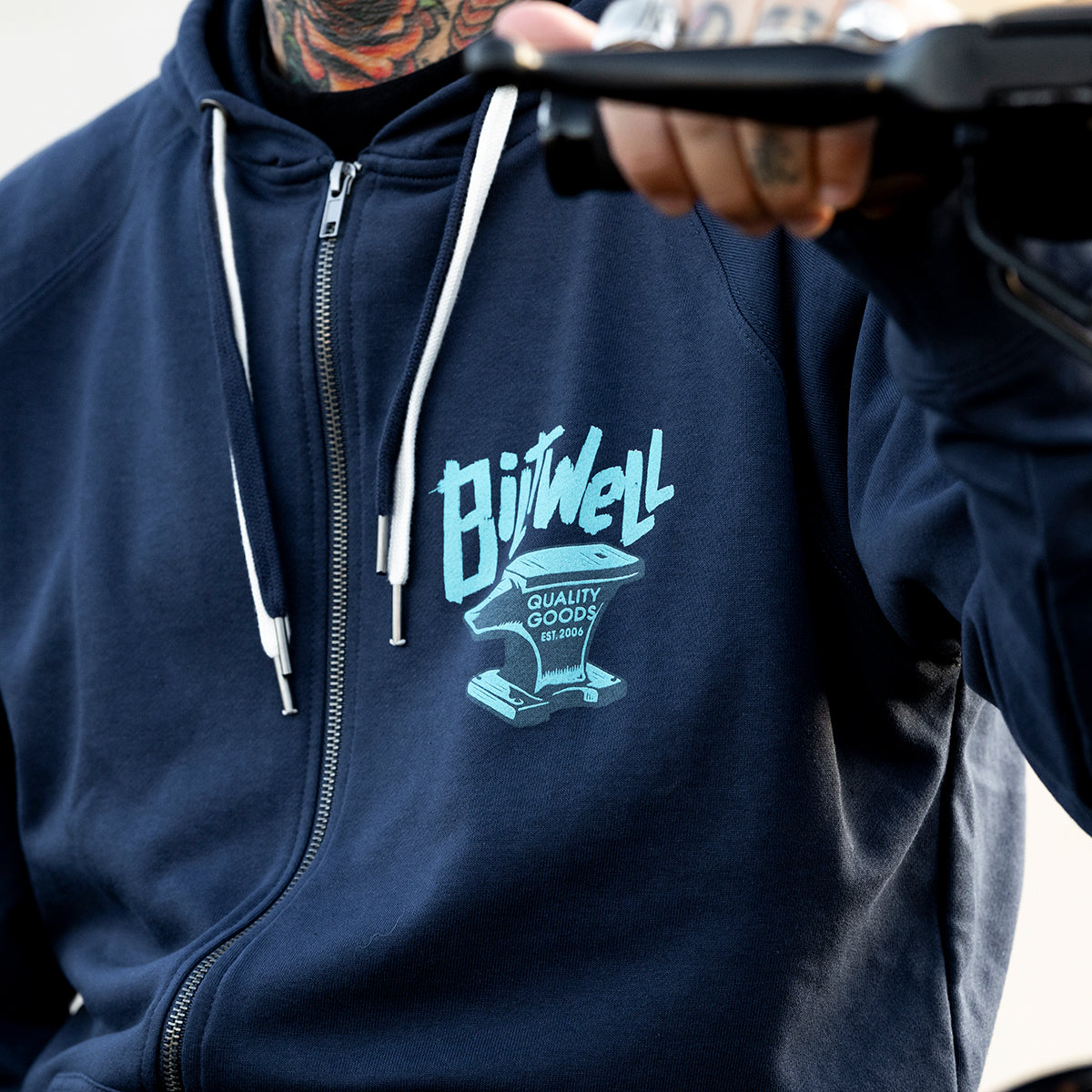 Biltwell Anvil Zip Hoodie de BILTWELL INC. — vista 5