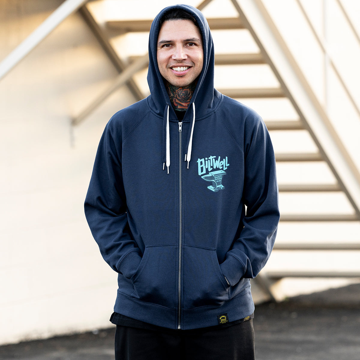 Biltwell Anvil Zip Hoodie de BILTWELL INC. — vista 4