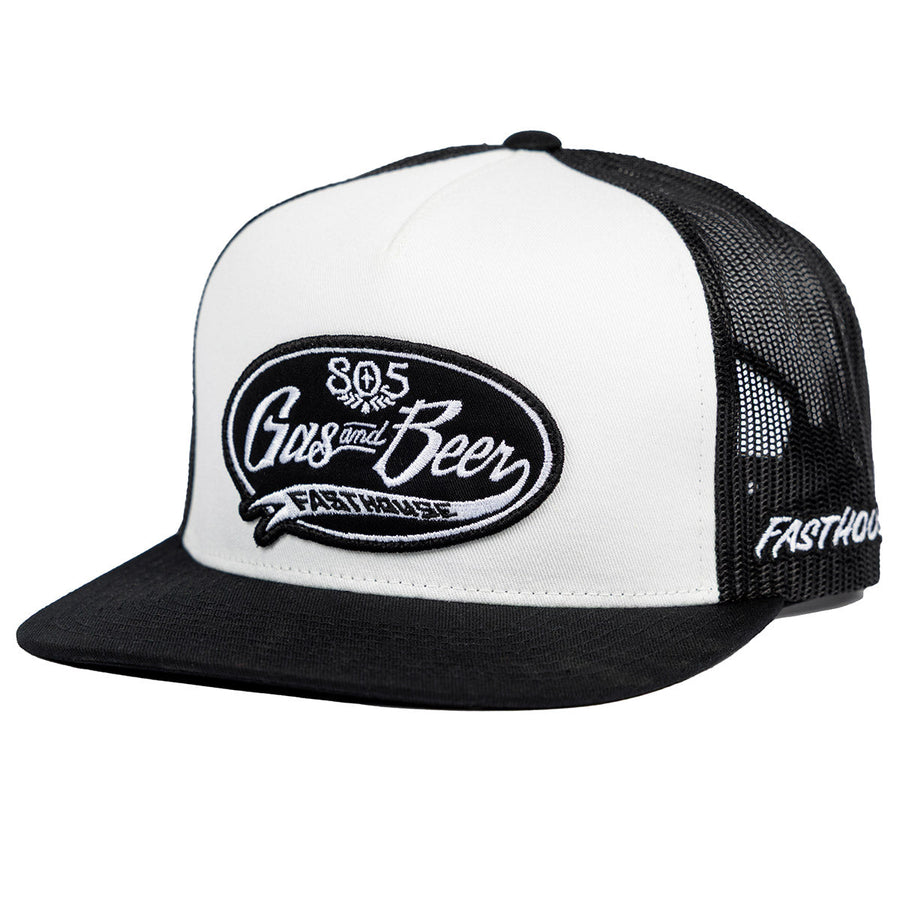 Fasthouse 805 Taproom Trucker Hat – White / Black — vista 1
