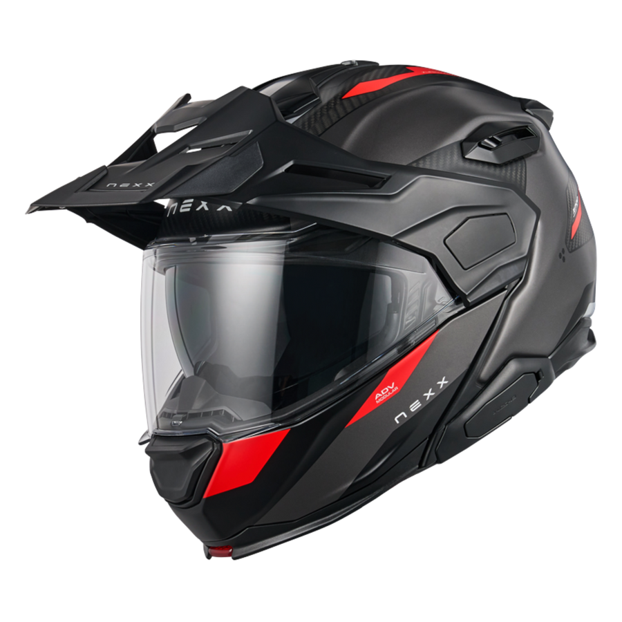 NEXX X.LIFECOUNTRY Terra Grey / Red MT de NEXX Helmets — vista 1