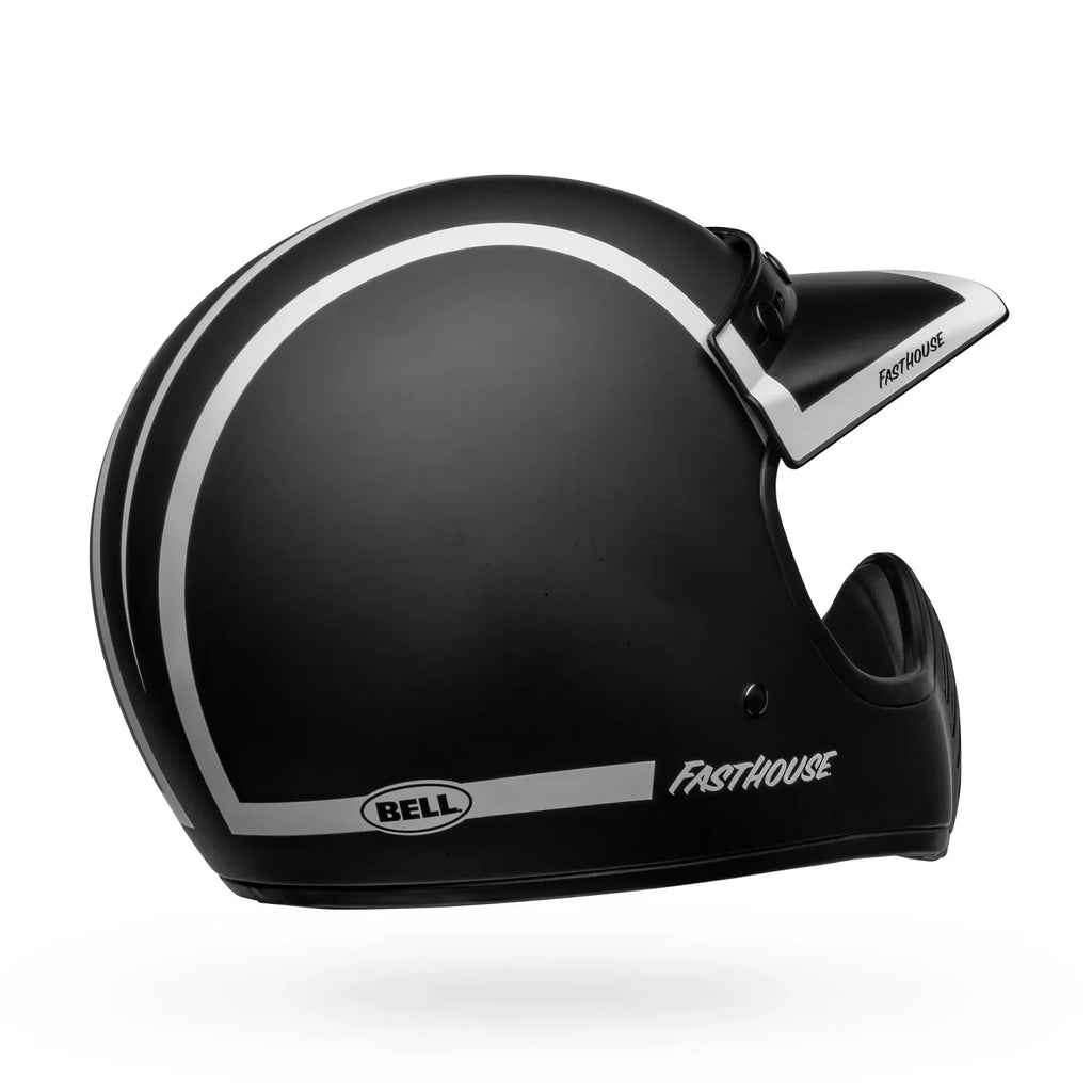 BELL Moto 3 Fasthouse Old Road Matte/Gloss Black/White