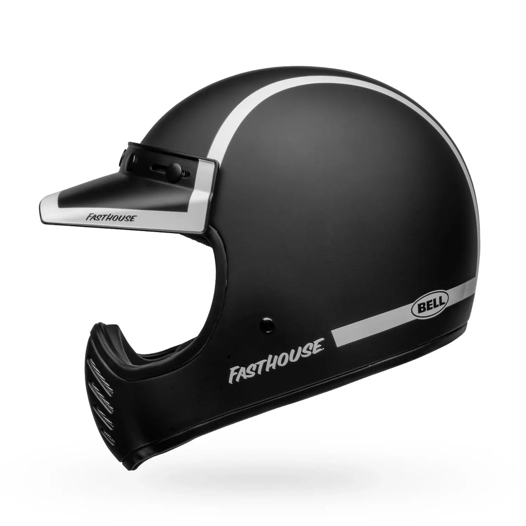 BELL Moto 3 Fasthouse Old Road Matte/Gloss Black/White