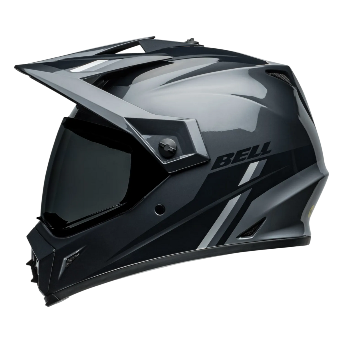 BELL MX-9 ADV MIPS Alpine Gloss Charcoal/Silver — vista 2