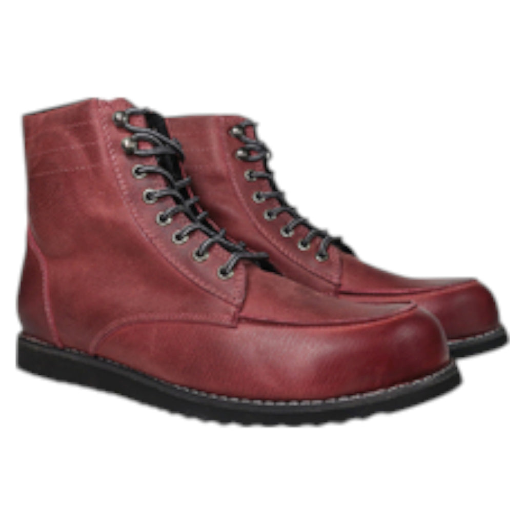 Atacama Botas para Motociclista Block Guinda