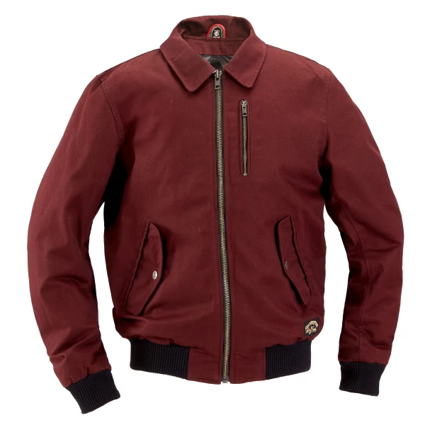Holyfreedom Burgundy Bomber Jacket — vista 2