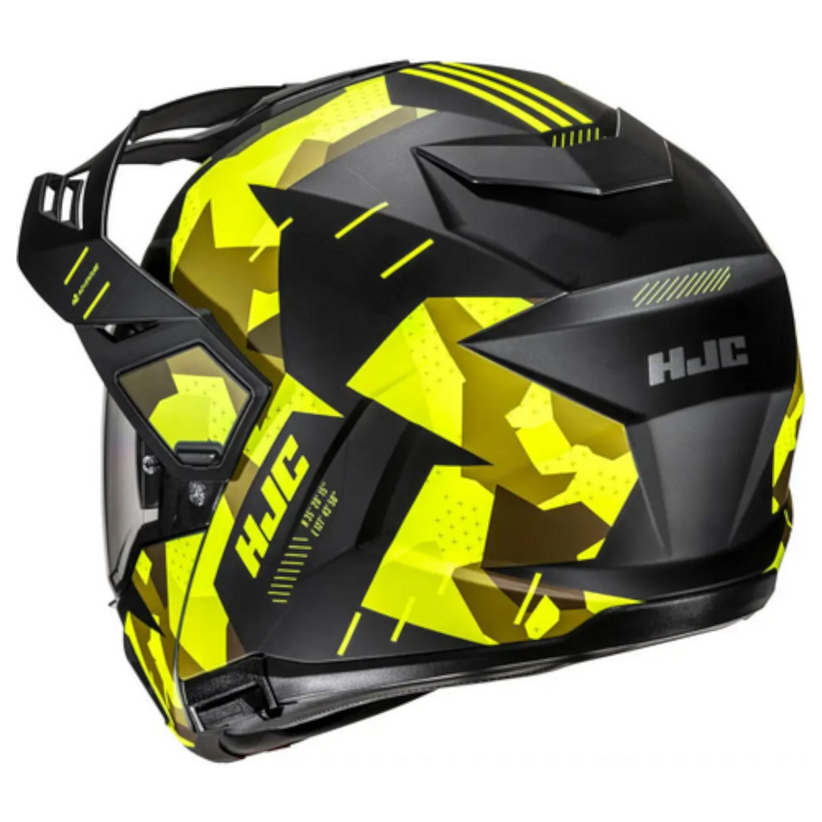 HJC i80 Roki MC3HSF Negro/Amarillo — vista 4