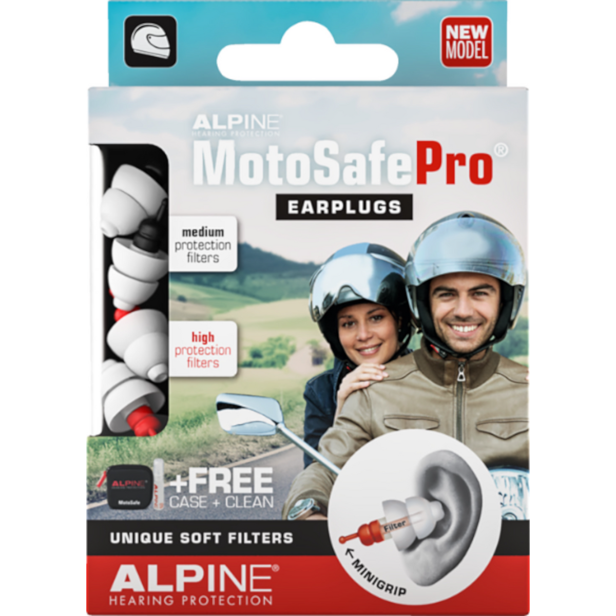 Alpine MotoSafe Pro | Kit Profesional de Tapones Auditivos para Motocicleta de Alpine Hearing Protection — vista 4