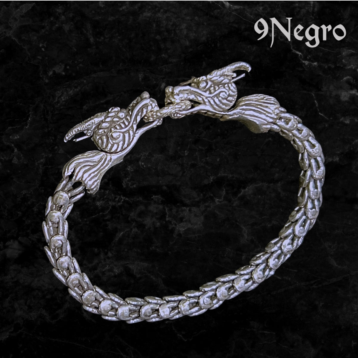 Pulsera Trenzada Dragones 39 | 9 Negro