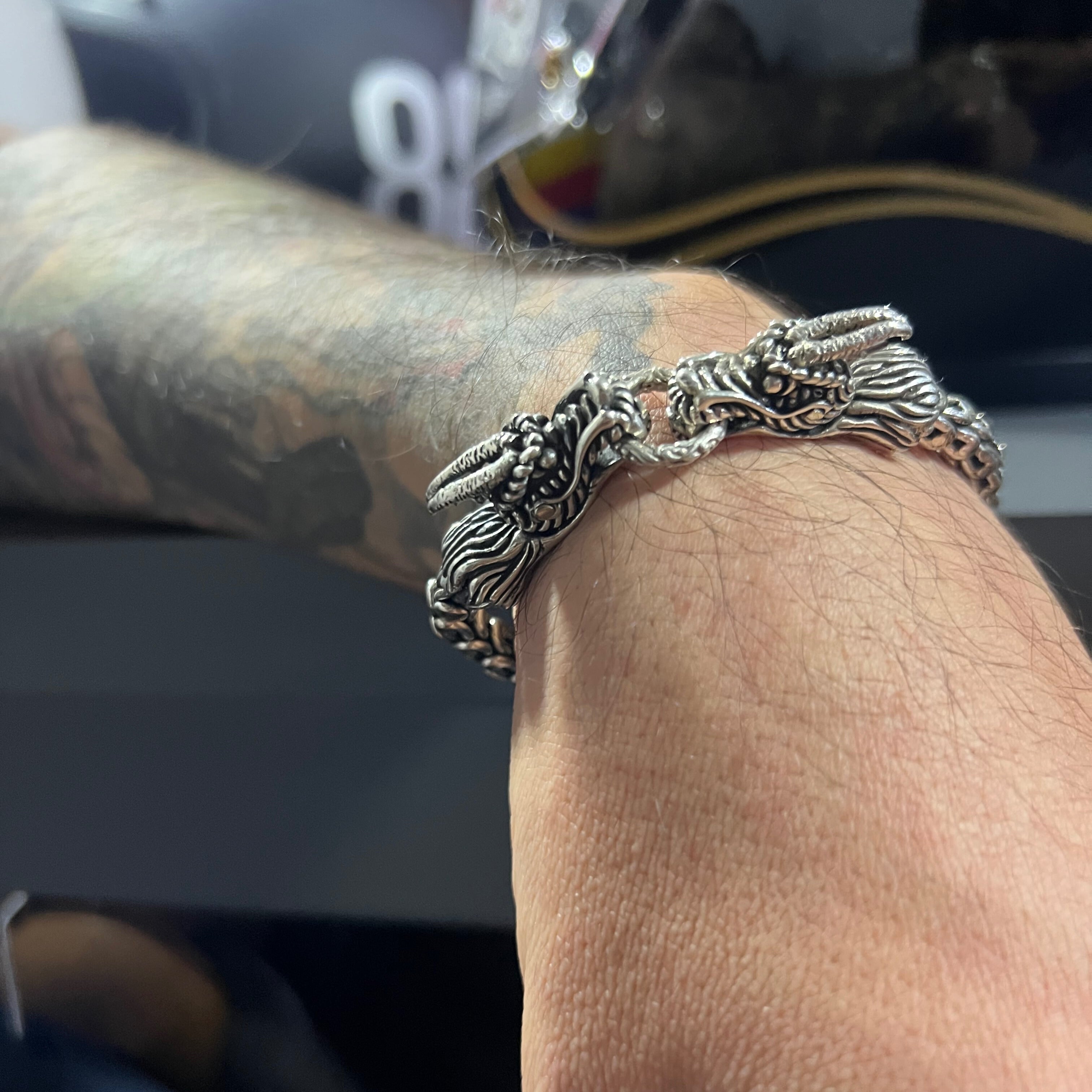 Pulsera Trenzada Dragones 39 | 9 Negro