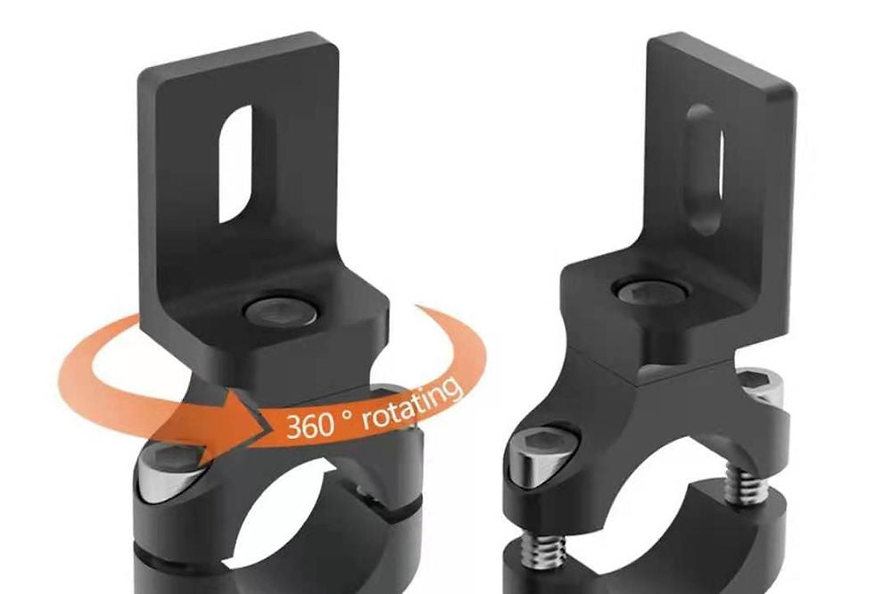 SERCOMOTO Abrazadera de 360° para montaje de Faros Auxiliares (25mm)