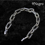 Pulsera Eslabón 9 – Plata .925 | 9 Negro