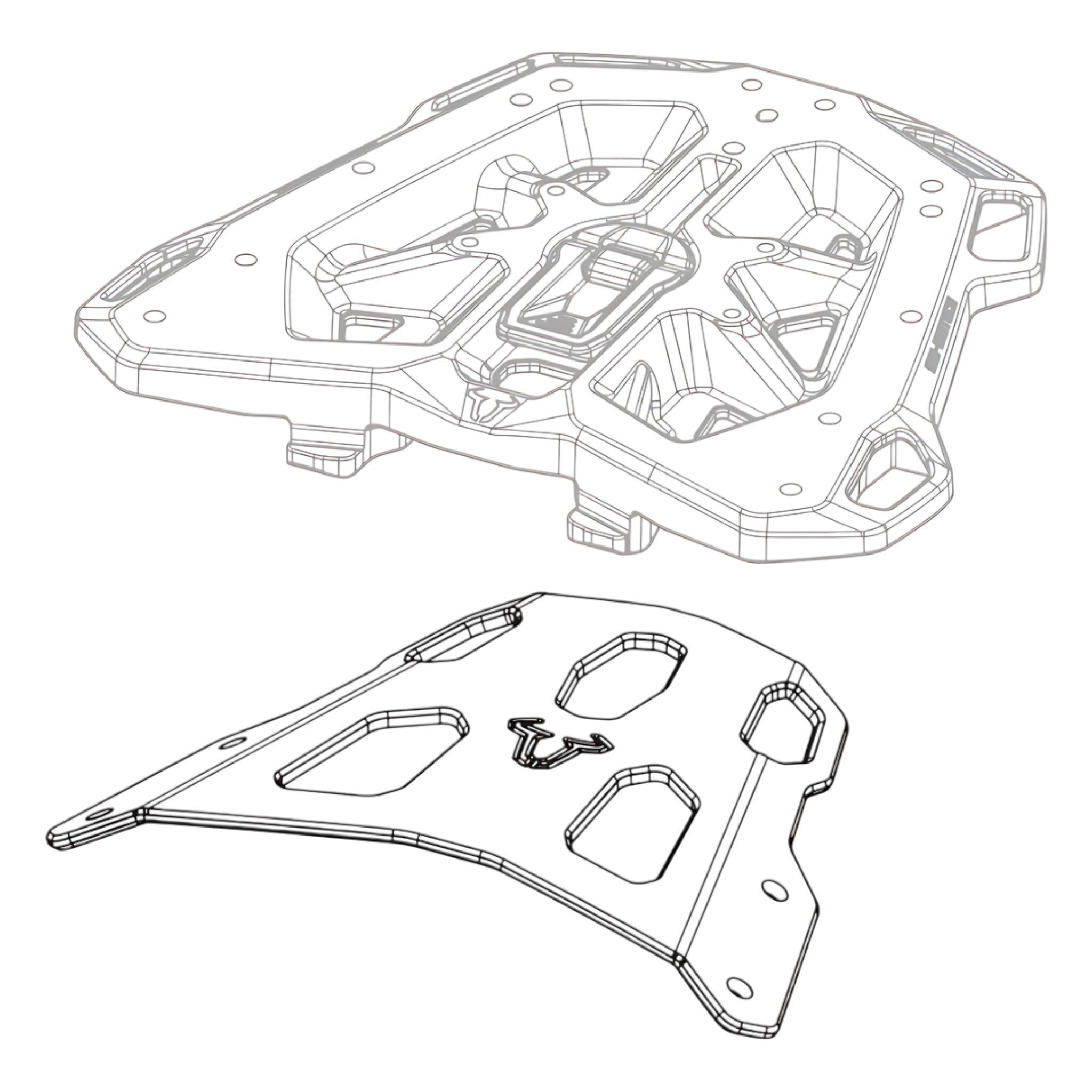 Portaequipaje STREET-RACK Negro. BMW F 900 GS (23-)