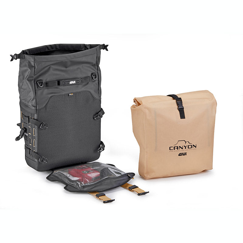 GIVI GRT727 Canyon – Alforjas Laterales Impermeables para Moto Trail 35L