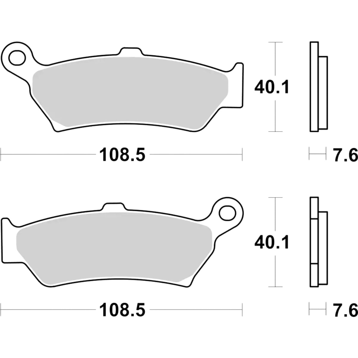 SBS 1005LS Sinter Rear Brake Pads – BMW R 1300 GS
