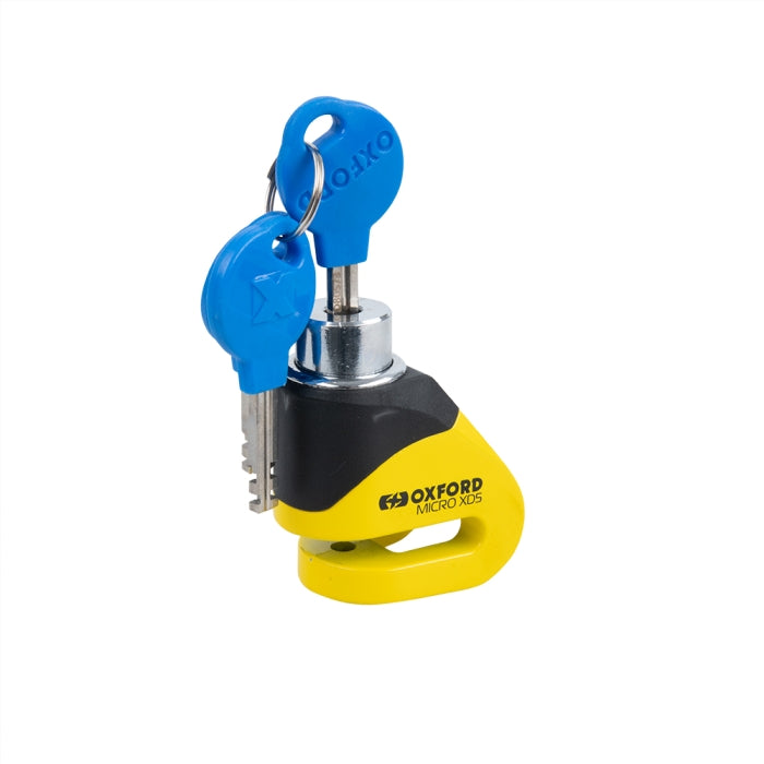 Oxford Micro XD5 Disc Lock Yellow / Black — vista 2