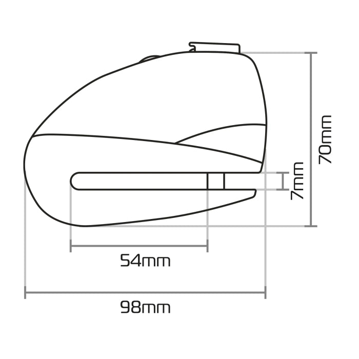 Oxford Screamer 7 Alarm Disc Lock