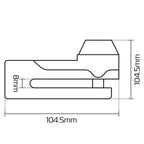 Oxford Titan 10mm Pin Disc Lock Black
