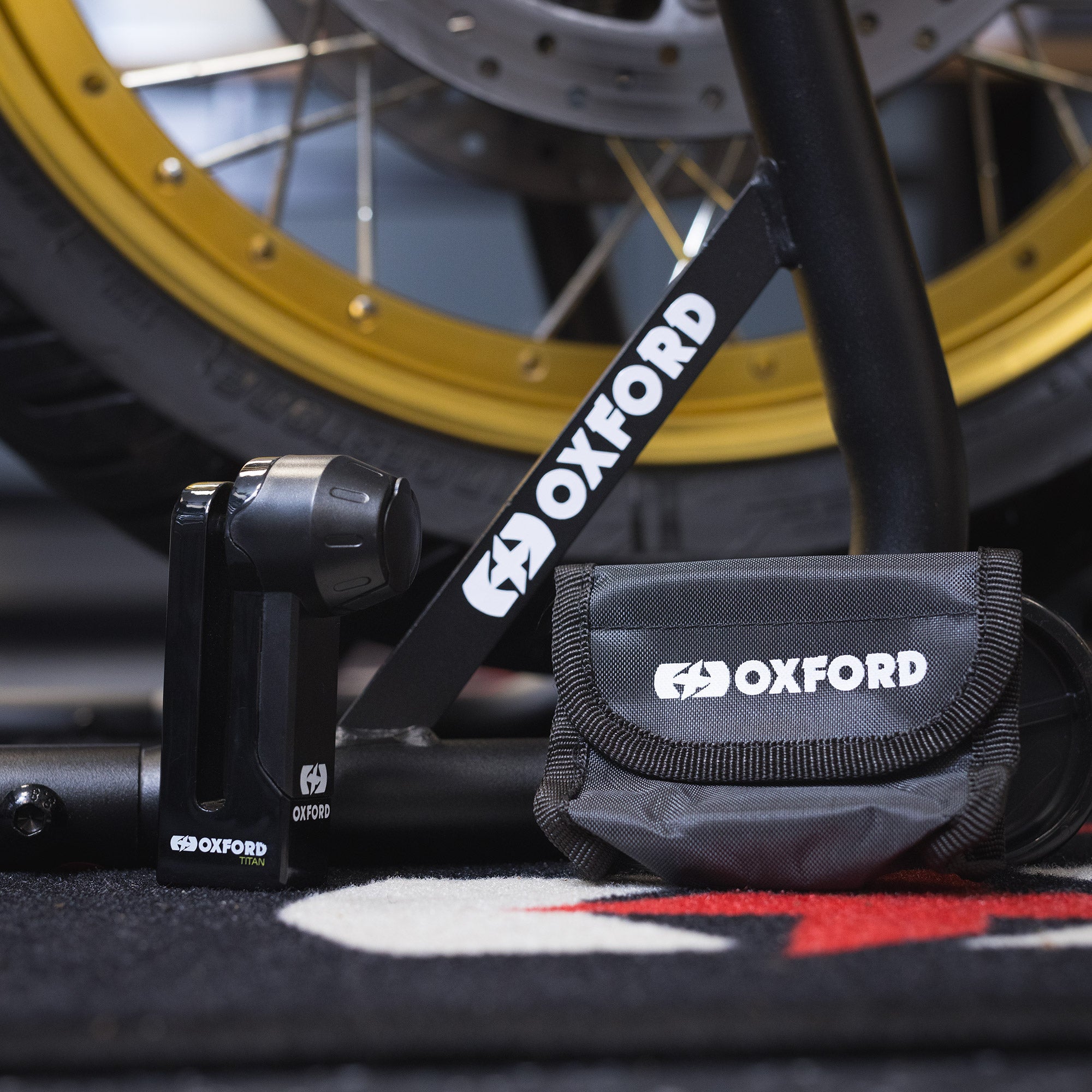 Oxford Titan 10mm Pin Disc Lock Black