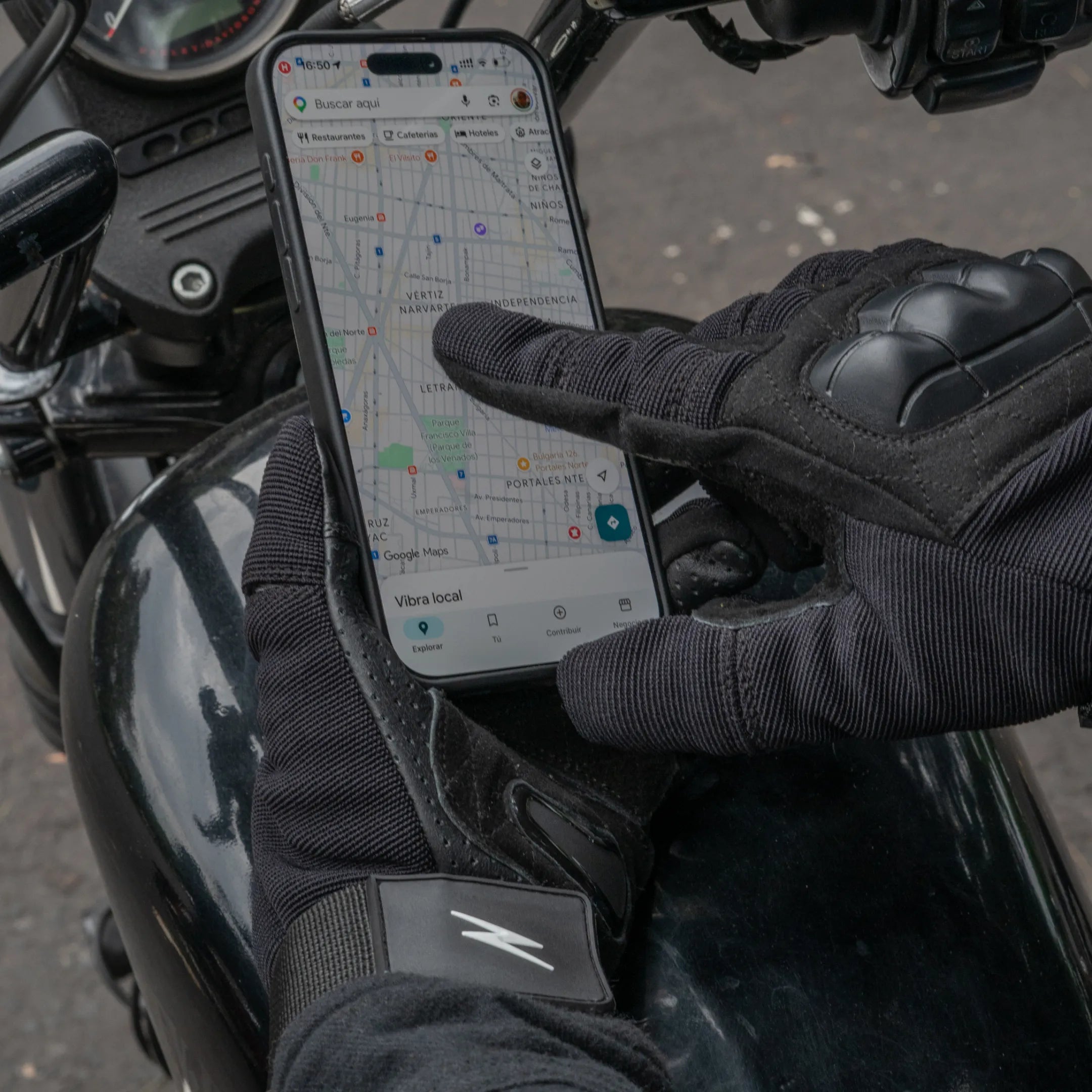 Guantes Ruta 57  Black – Machine Garage