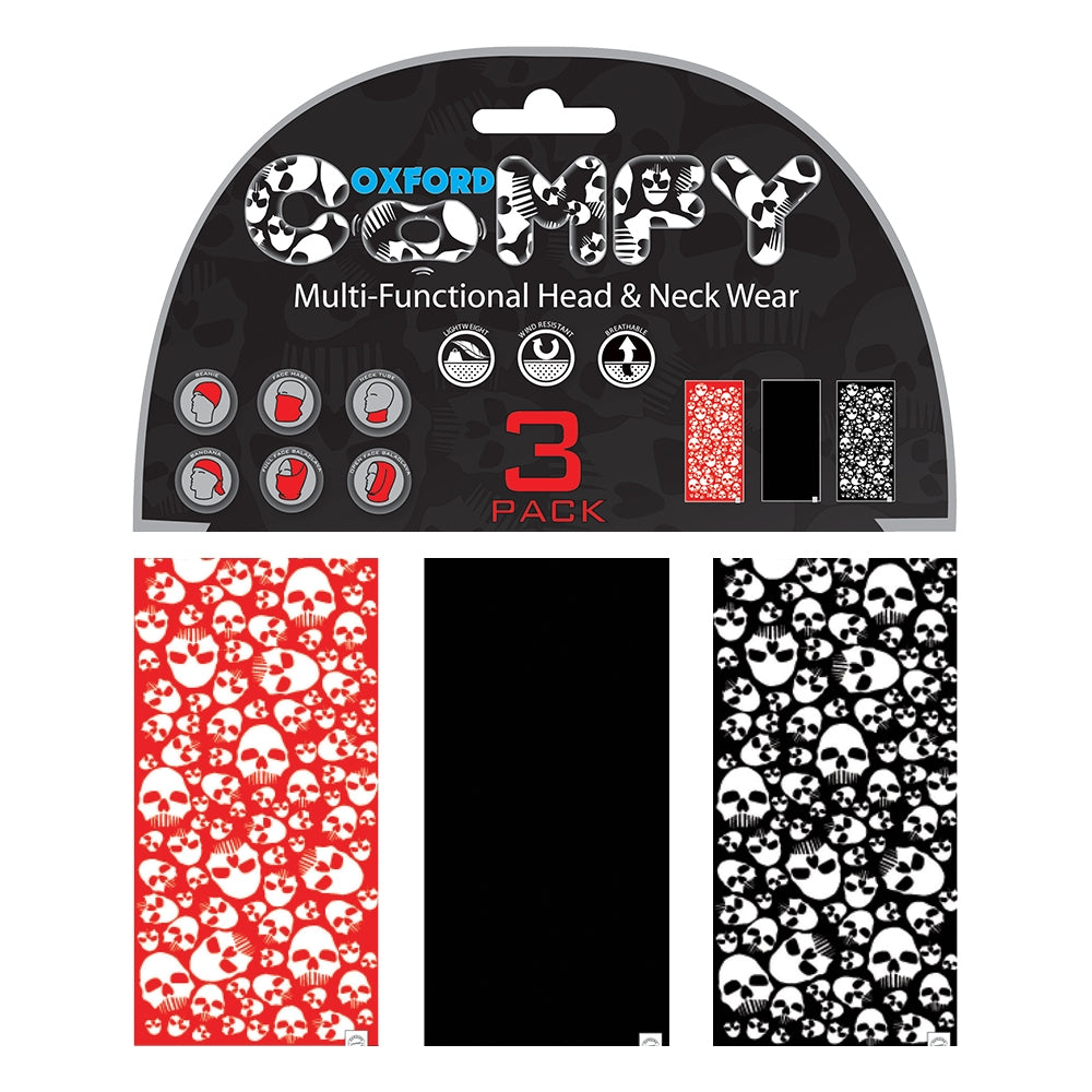 Oxford Comfy 3-Pack Skulls