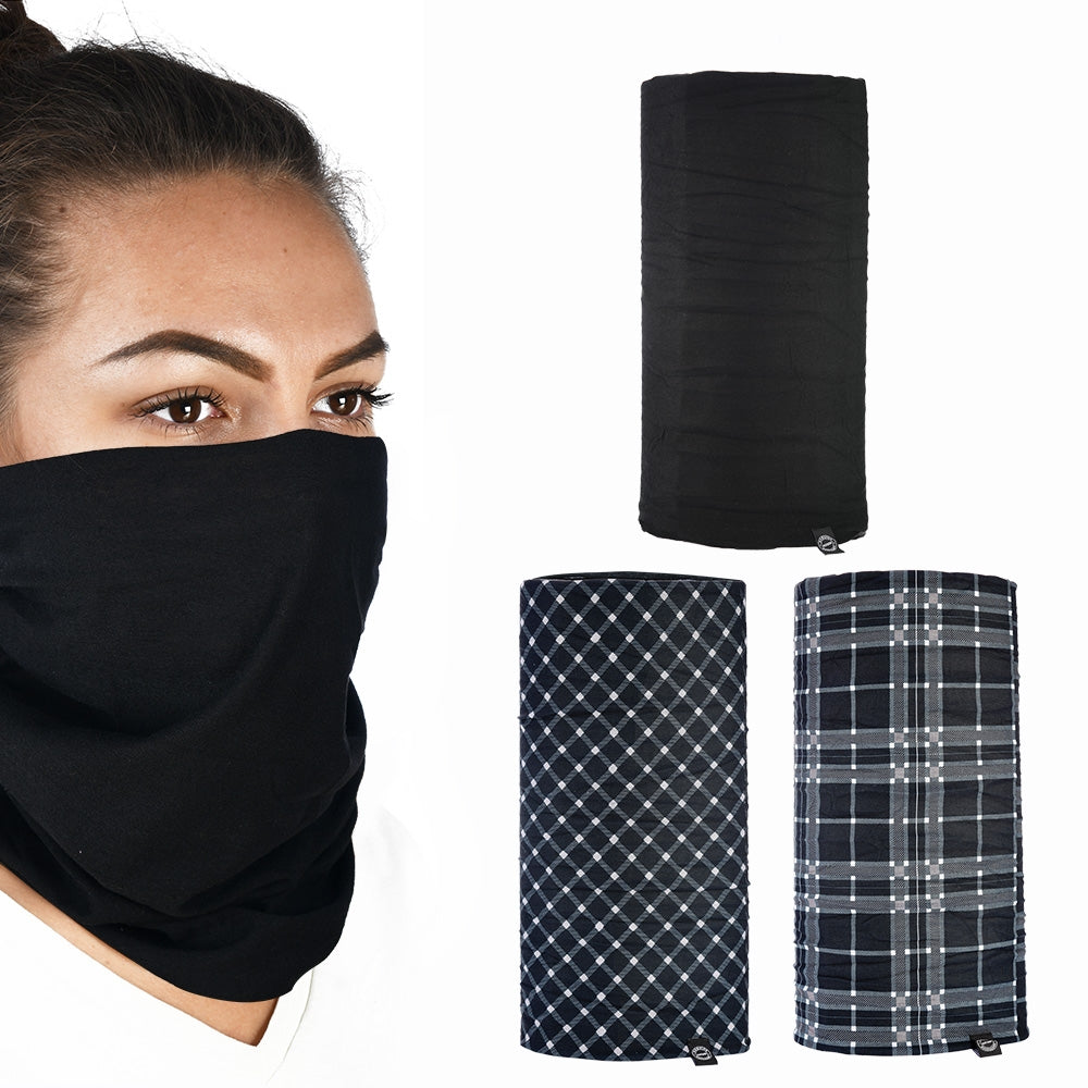 Oxford Comfy 3-Pack – Black / White Tartan