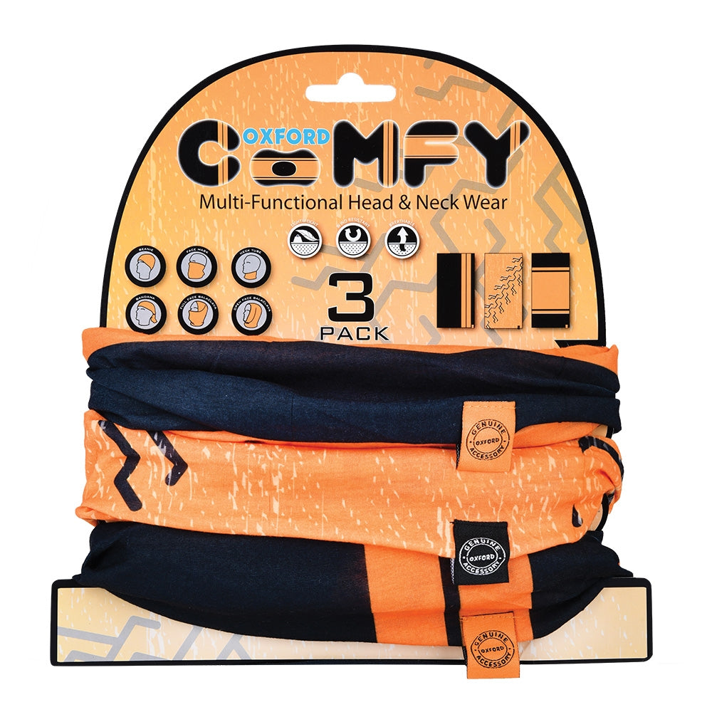 Oxford Comfy 3-Pack Orange / Black