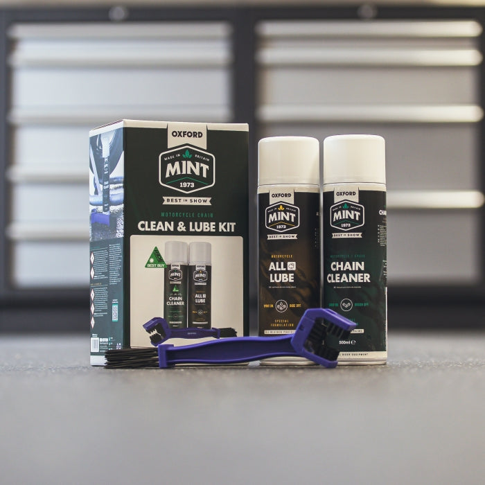 Oxford Mint Motorcycle Chain Clean &amp; Lube Kit