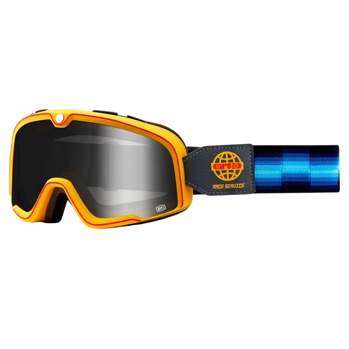 Goggles 100% Barstow Race Service – Mirror Silver Lens