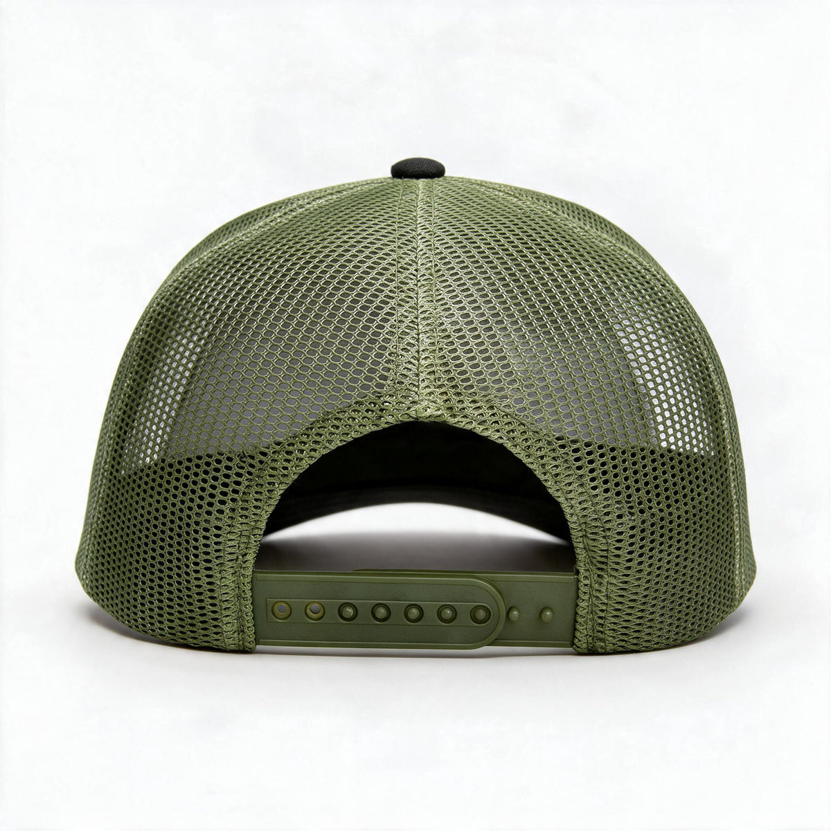 Gorra Machine Garage Moto Shop Oliva — vista trasera